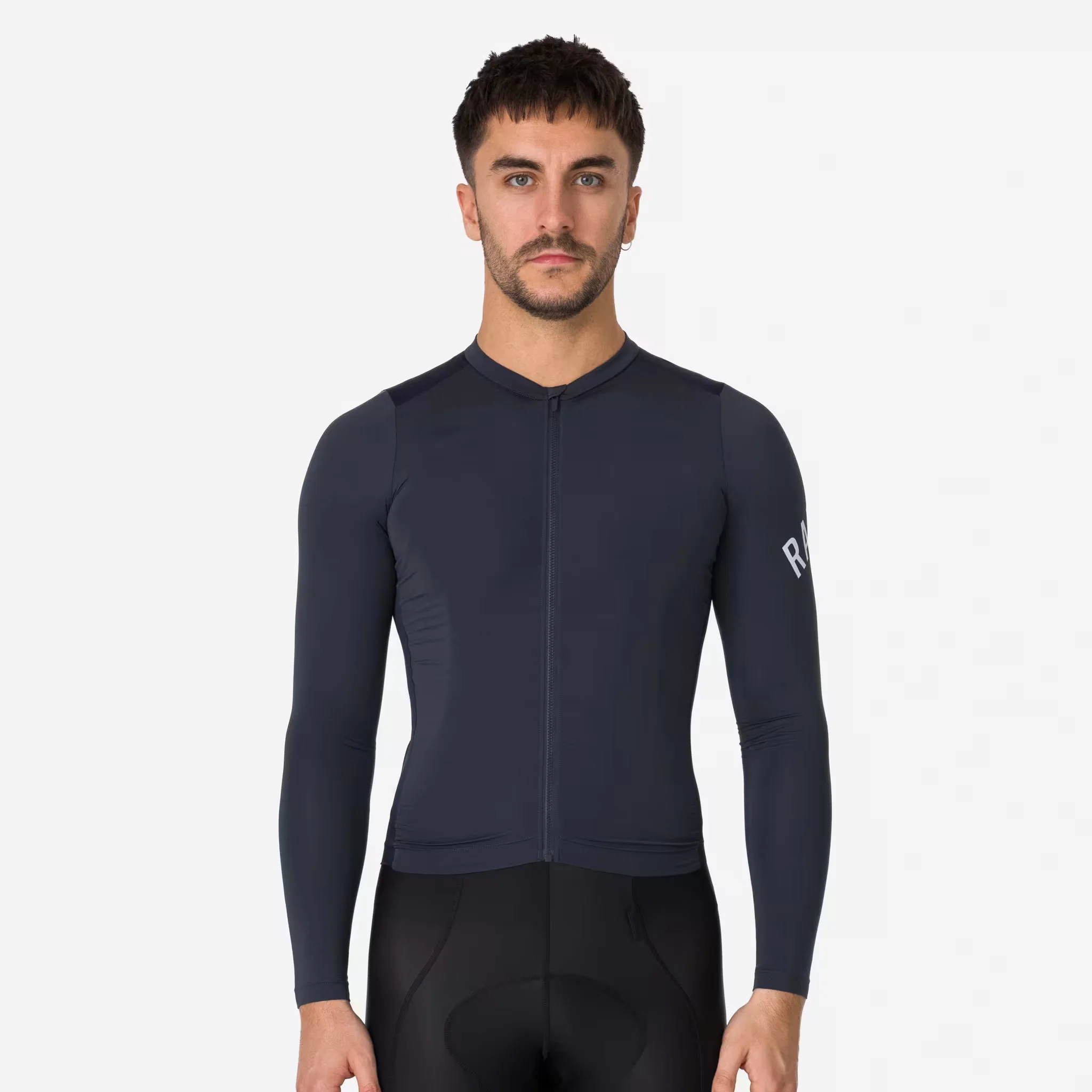 Rapha Pro Team Men's Longsleeve Lightweight Jersey Navy/Grey - Image 2