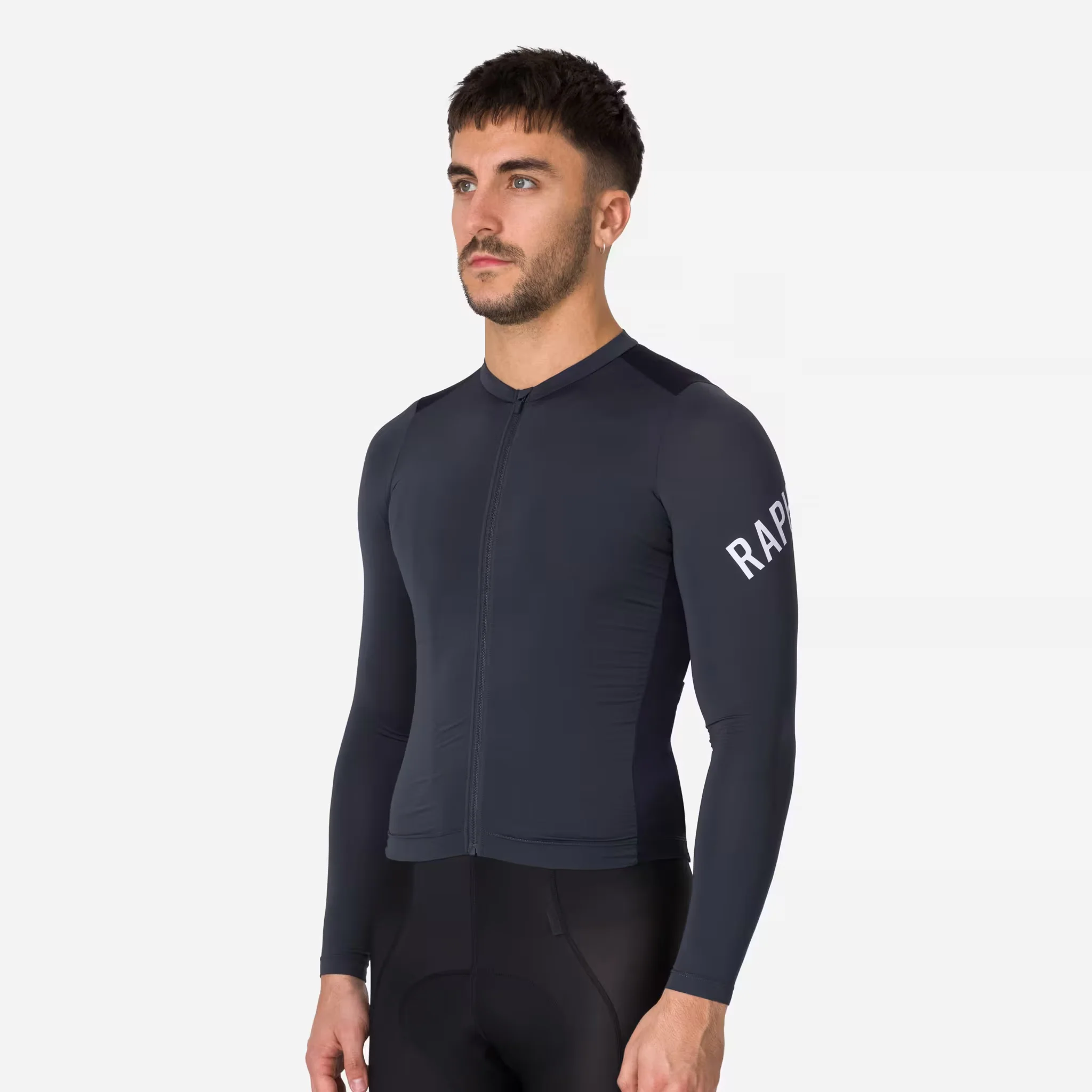 Rapha Pro Team Men's Longsleeve Lightweight Jersey Navy/Grey - Image 4