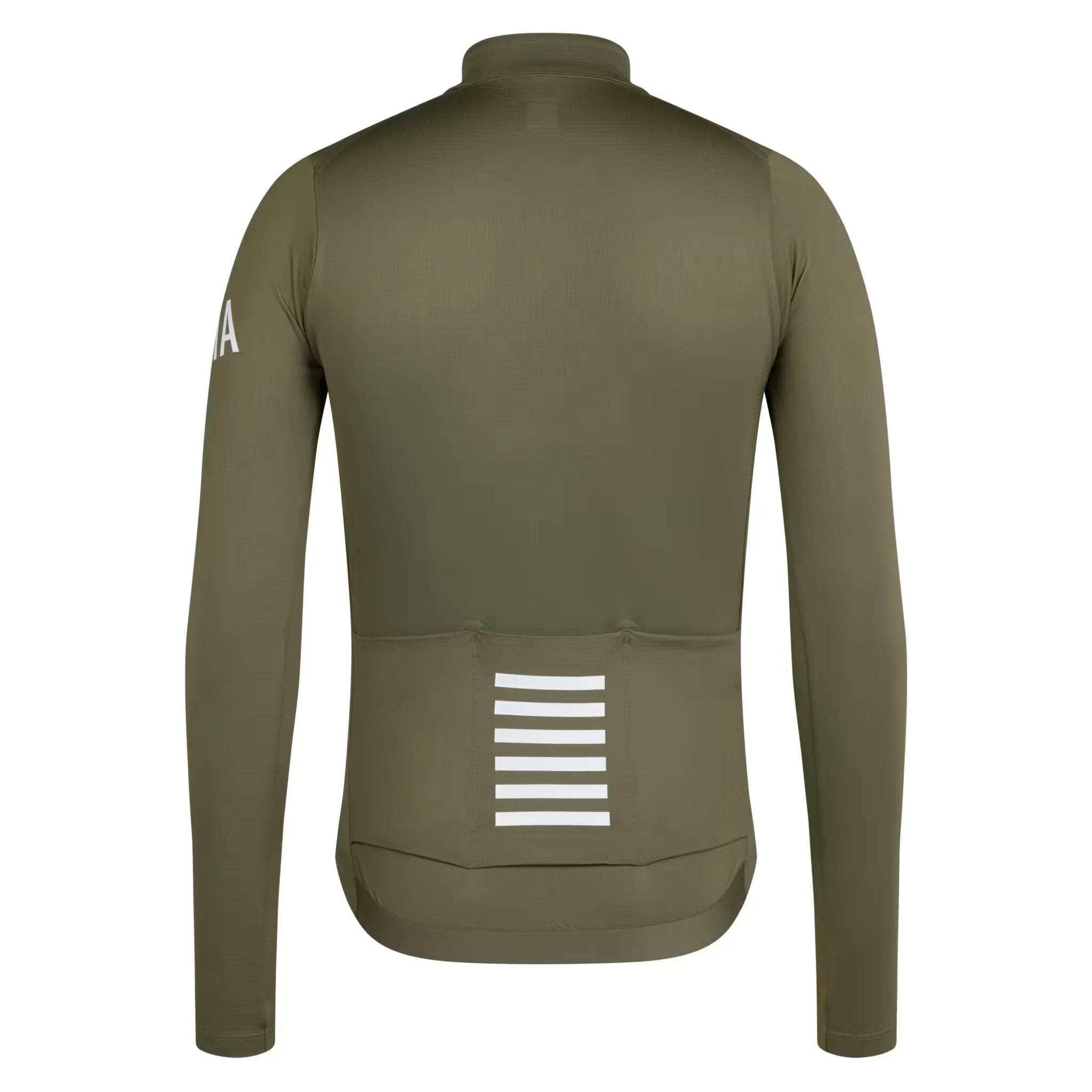 Rapha Pro Team Men's Longsleeve Midweight Jersey Moss Green/White - Image 2