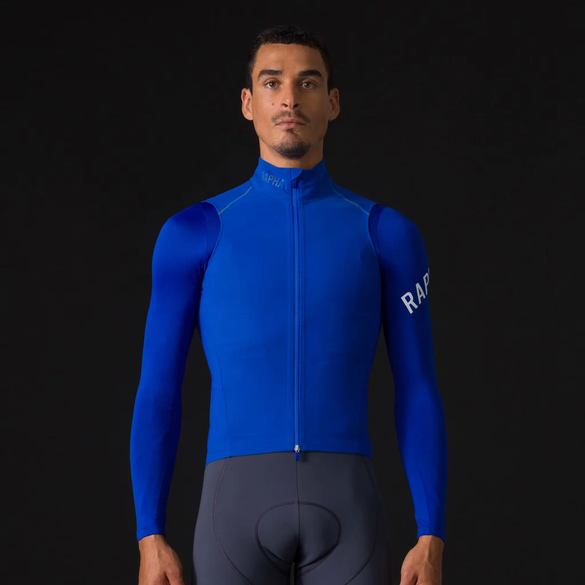 Rapha Pro Team Men's Shadow Gilet Blue/Silver Reflective - Image 2