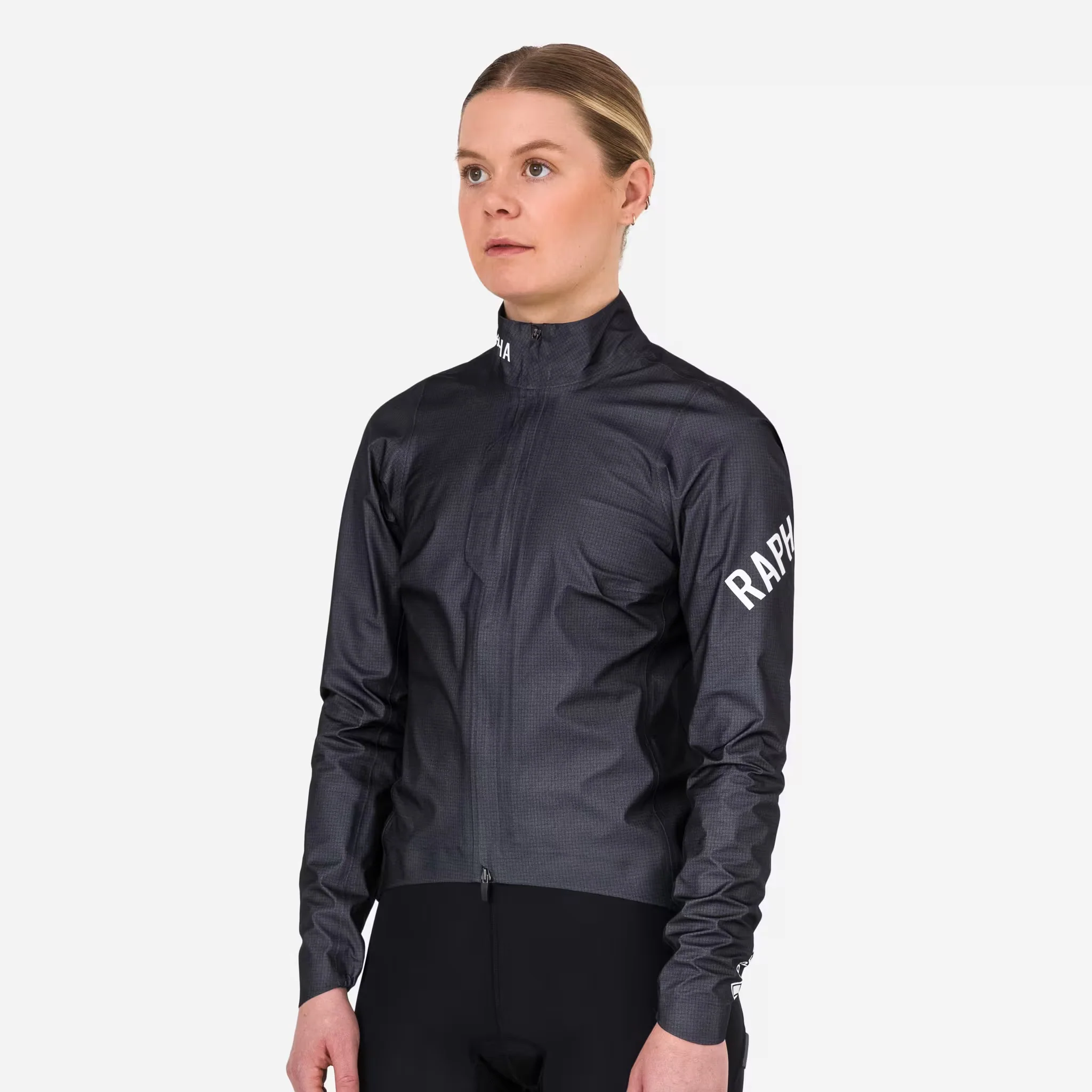 Rapha Pro Team Women's Gore-Tex Lightweight Rain Jacket Black Charcoal - Image 2