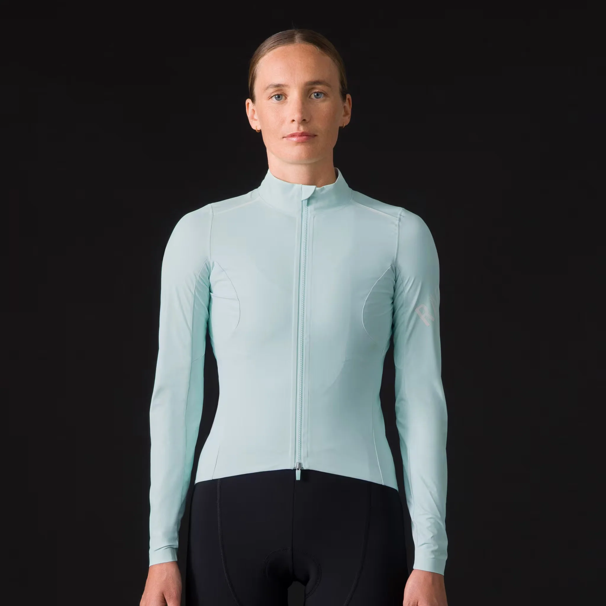 Rapha Pro Team Women's Long Sleeve Shadow Jersey Aqua/White - Image 2