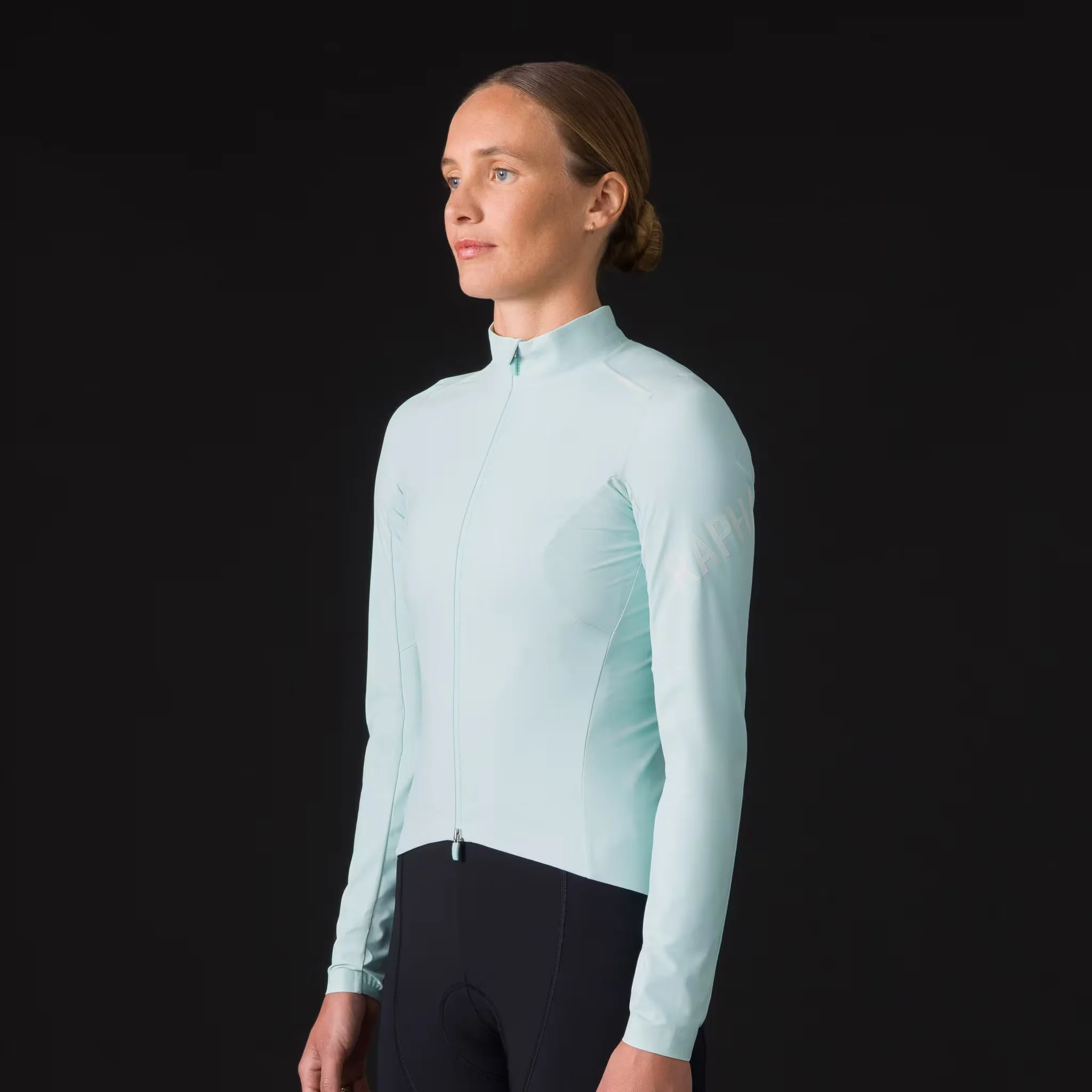 Rapha Pro Team Women's Long Sleeve Shadow Jersey Aqua/White - Image 4
