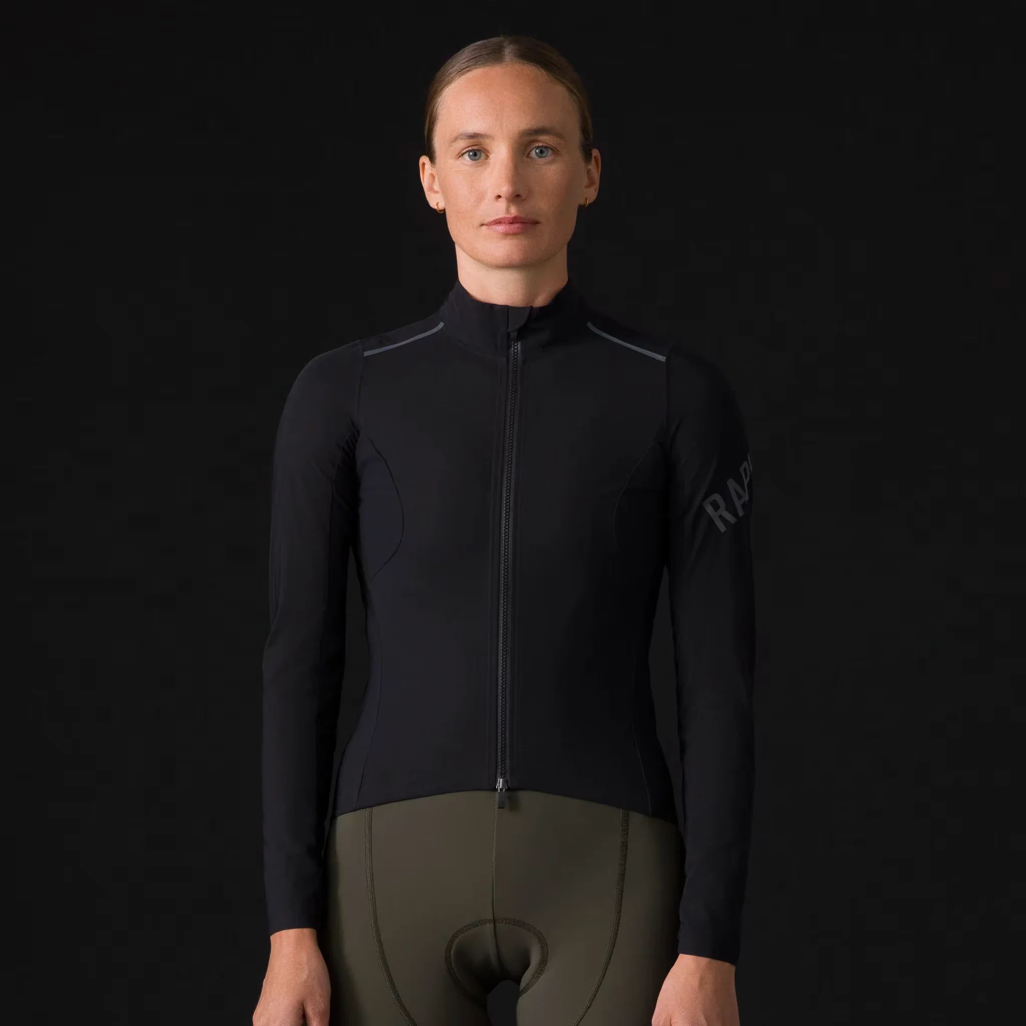 Rapha Pro Team Women's Long Sleeve Shadow Jersey Black/White - Image 2
