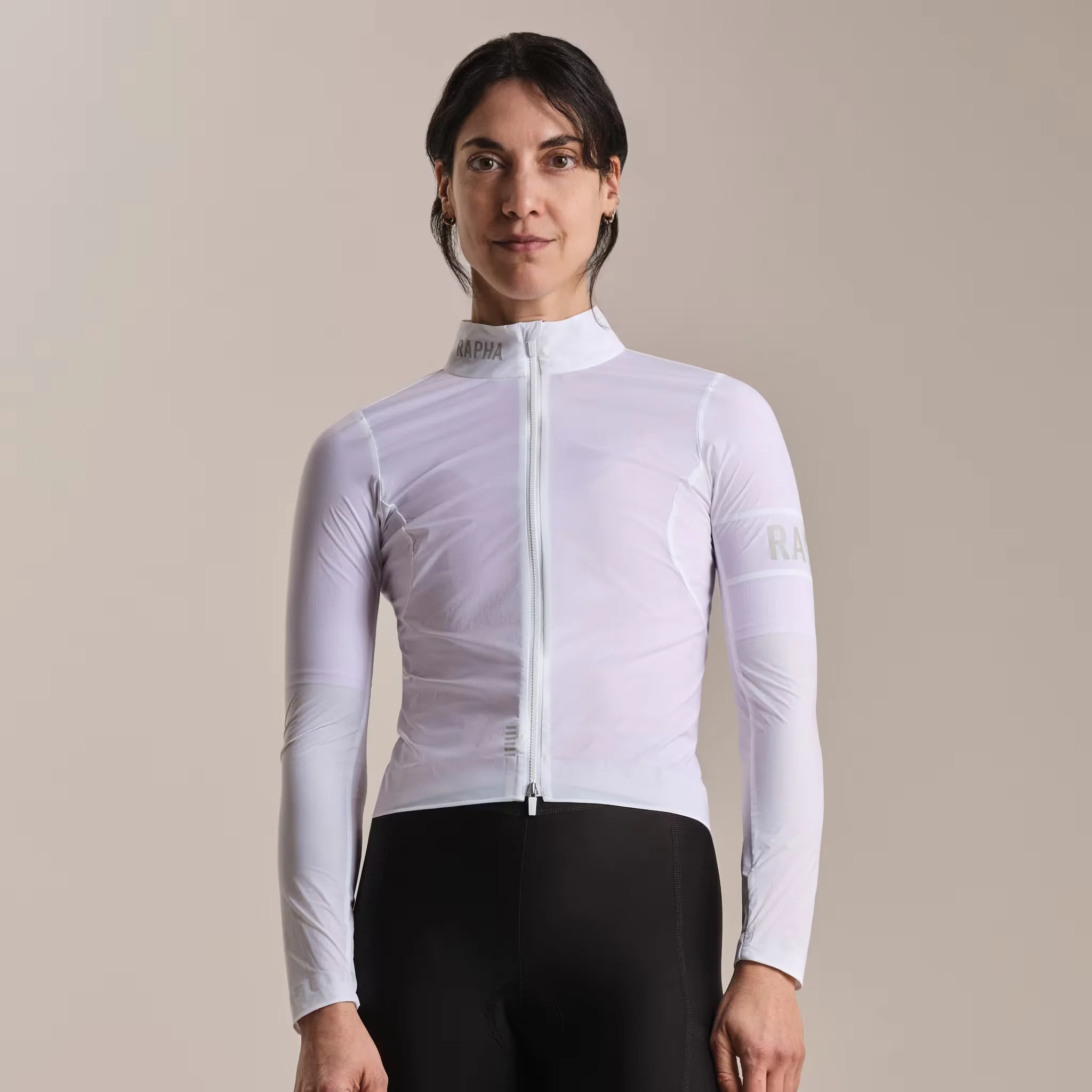 Rapha Women's Pro Team Lightweight Wind Jacket White/Silver - Image 3